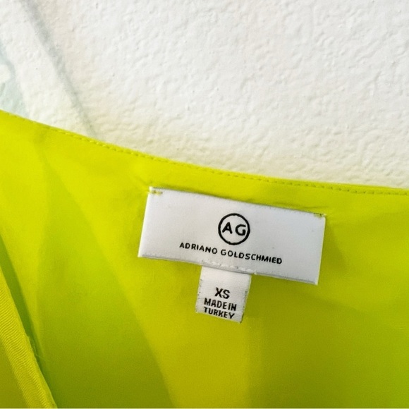 AG Adriano Goldschmied Scarlet Cami Neon Green Size XS - Picture 2 of 6